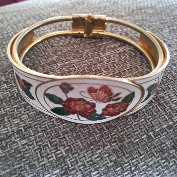 **SALE, SALE** QIANSE Bracelet, Spring of Versailles Plated Handcrafted Bangle - Picture 1 of 10